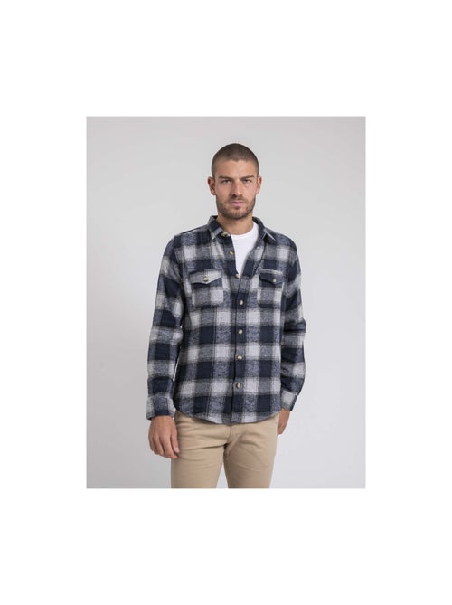 Chemise manches longues carreaux pur coton flanelle telorok - Kiabi Chemise manches longues carreaux pur coton flanelle telorok - Kiabi