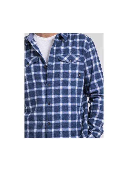 Chemise manches longues carreaux pur coton flanelle tolfox - Kiabi Chemise manches longues carreaux pur coton flanelle tolfox - Kiabi