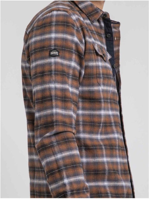Chemise manches longues carreaux pur coton flanelle toltivio - Kiabi