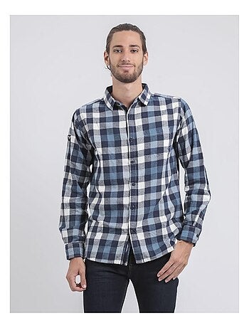 Chemise manches longues carreaux TAKOS