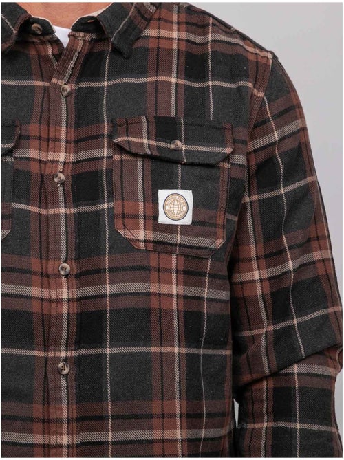 Chemise manches longues carreaux torilou - Kiabi