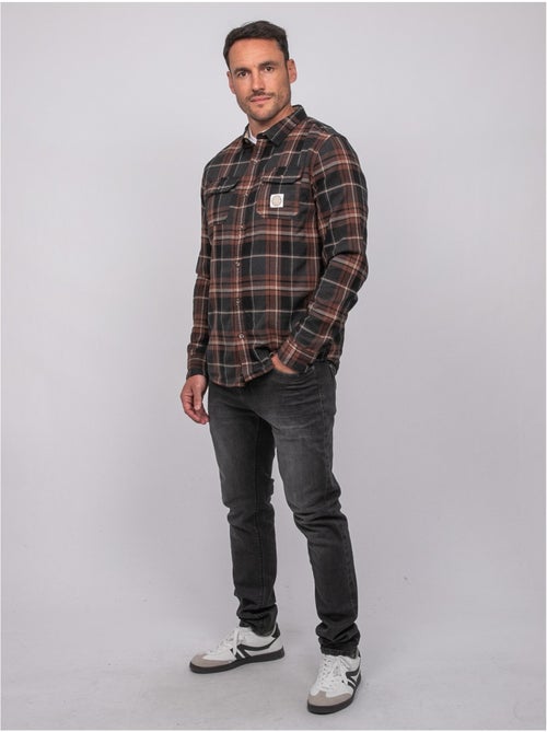 Chemise manches longues carreaux torilou - Kiabi