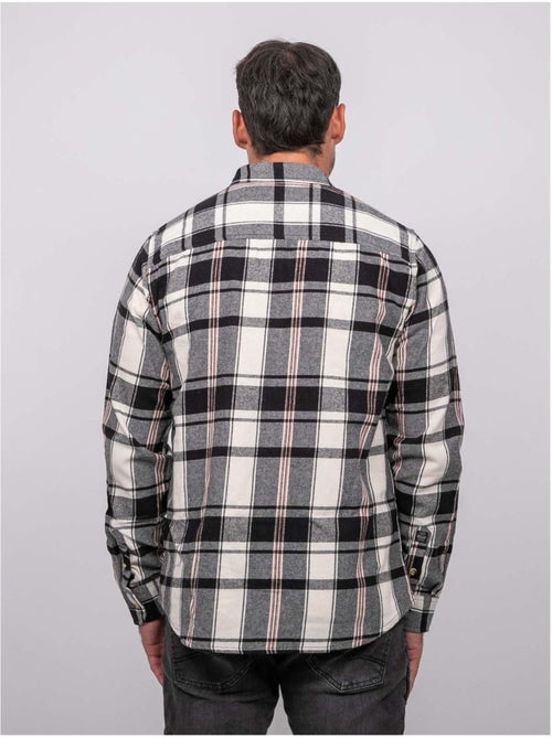 Chemise manches longues carreaux toxfeat - Kiabi