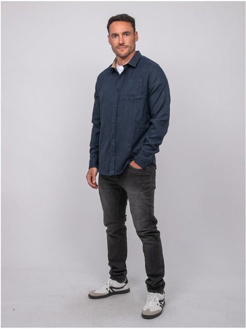 Chemise manches longues coton tiwatch - Kiabi