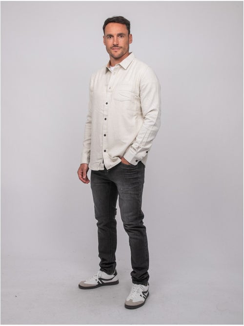 Chemise manches longues coton tiwatch - Kiabi