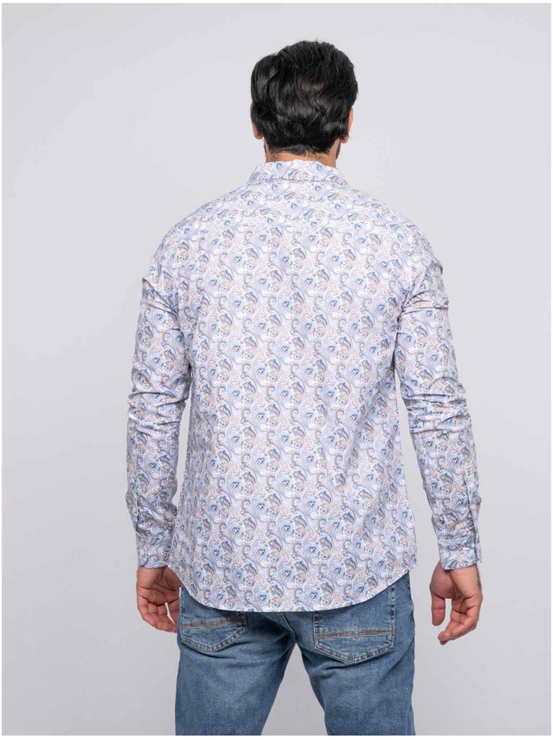 Chemise manches longues drifalit Bleu - Kiabi