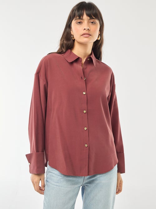 Chemise manches longues fluide - Kiabi Chemise manches longues fluide - Kiabi