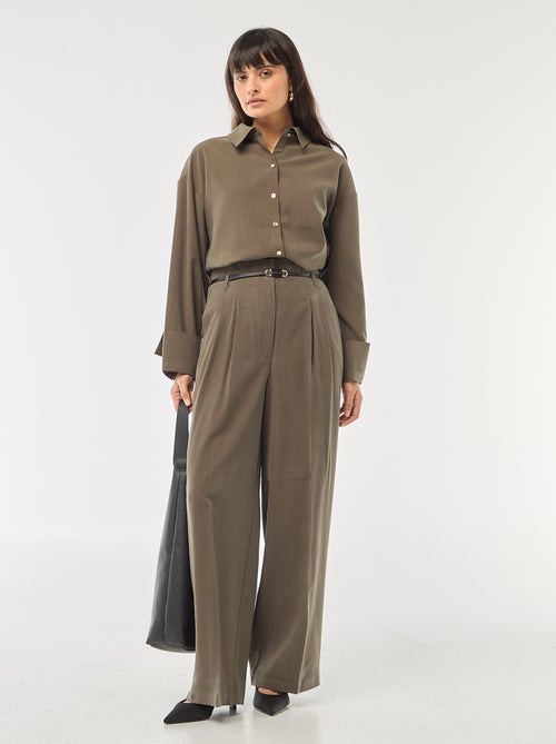 Chemise manches longues fluide - Kiabi Chemise manches longues fluide - Kiabi