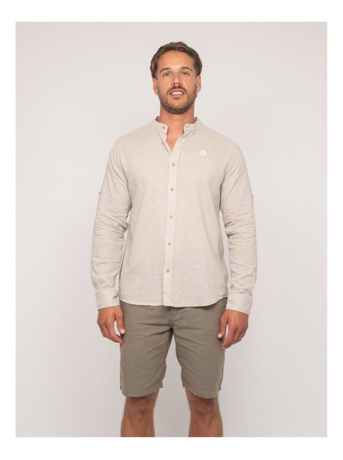 Chemise manches longues lin duchero - Kiabi Chemise manches longues lin duchero - Kiabi