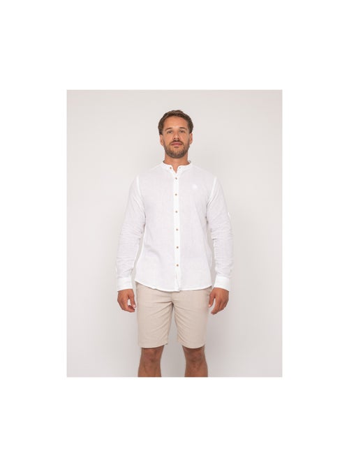 Chemise manches longues lin duchero - Kiabi
