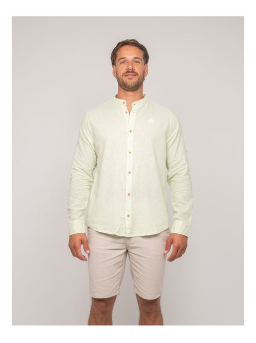 Chemise manches longues lin duchero - Kiabi Chemise manches longues lin duchero - Kiabi