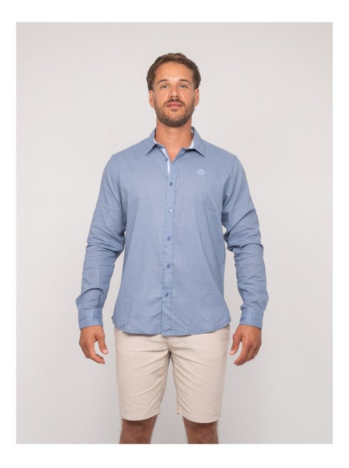 Chemise manches longues lin dumolak - Kiabi