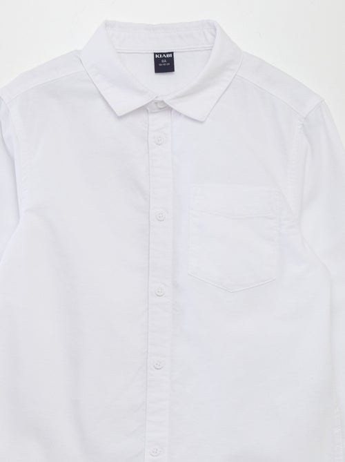 Chemise manches longues oxford - Kiabi