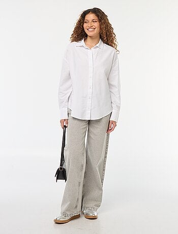 Chemise manches longues oxford