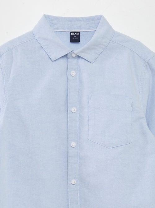 Chemise manches longues oxford - Kiabi