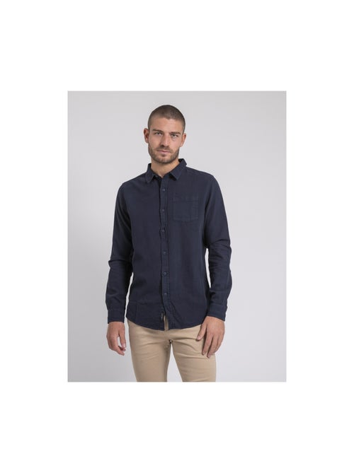 Chemise manches longues pur coton tamoris - Kiabi