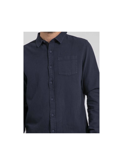 Chemise manches longues pur coton tamoris - Kiabi