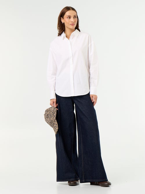 Chemise manches longues rayée - Kiabi
