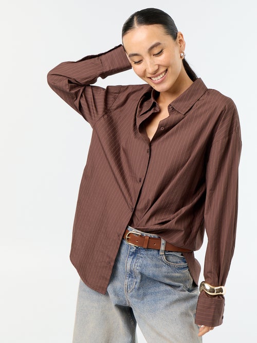 Chemise manches longues rayée - Kiabi Chemise manches longues rayée - Kiabi