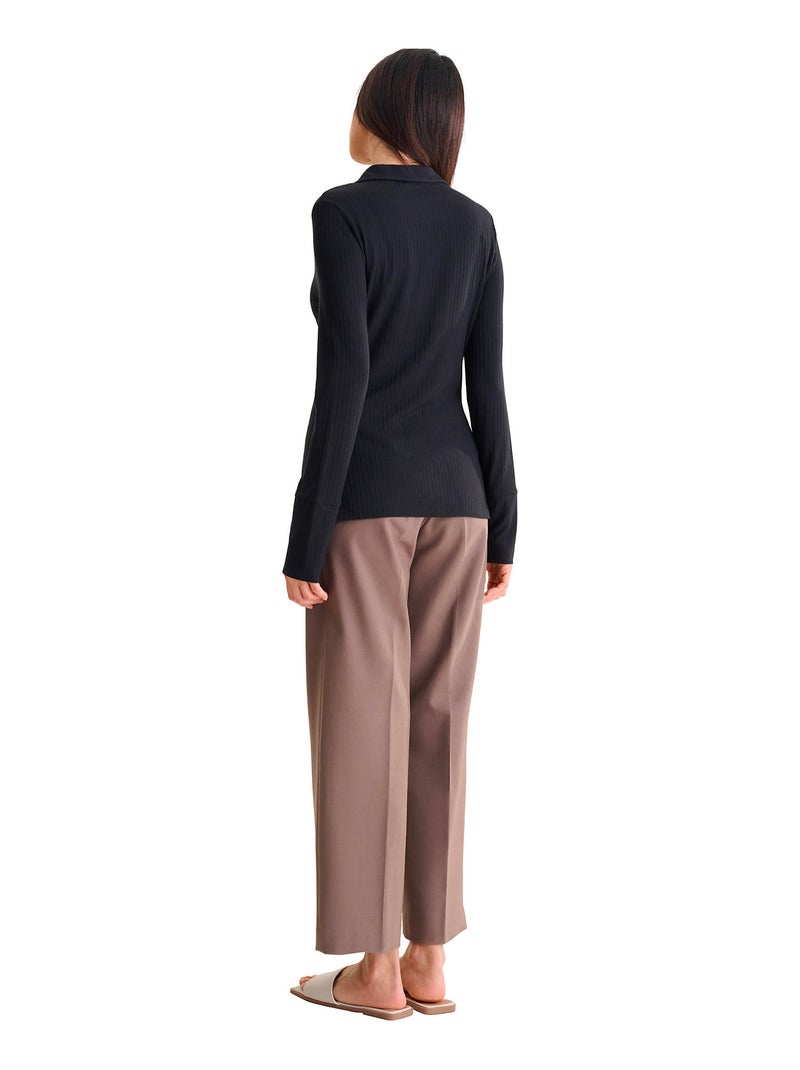 Chemise manches longues remi Noir - Kiabi