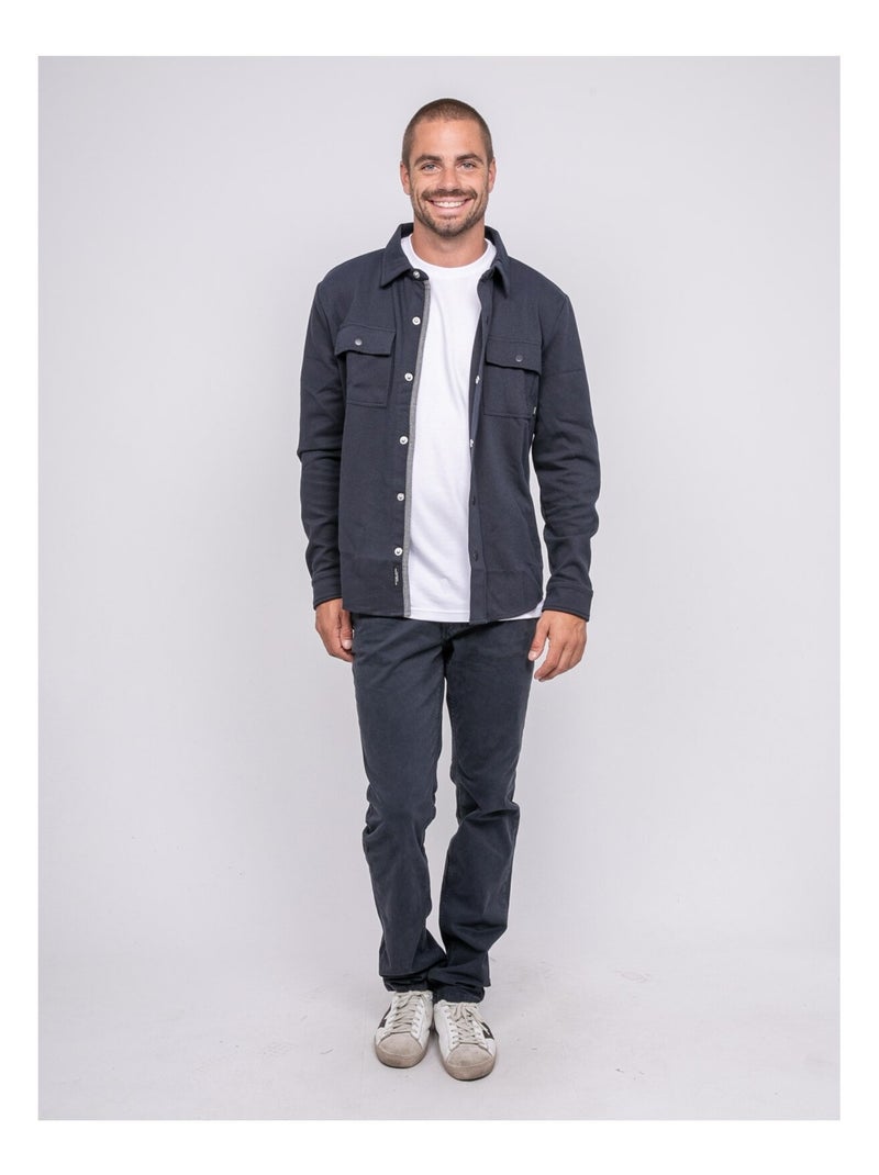 Chemise manches longues talogan Bleu marine - Kiabi