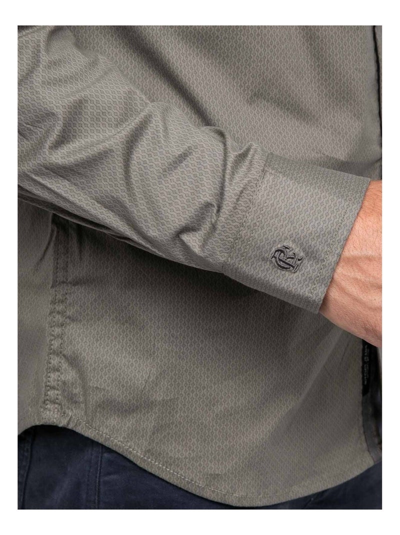 Chemise manches longues taludo Kaki - Kiabi