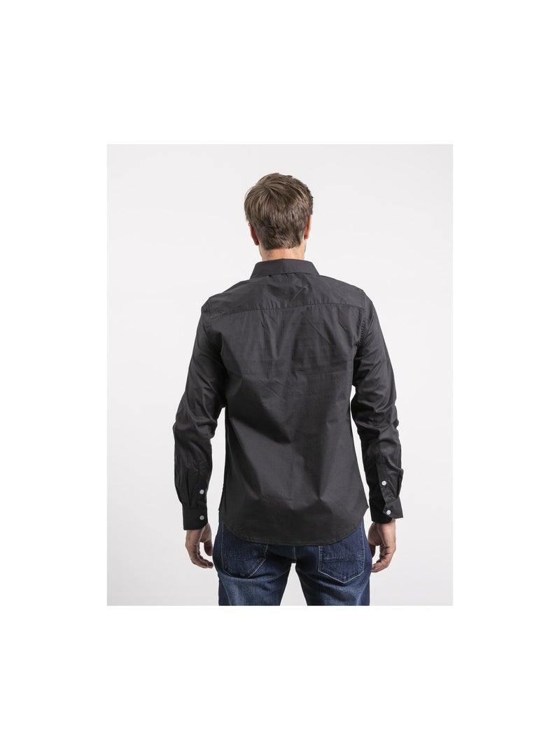 Chemise manches longues tilson Noir - Kiabi