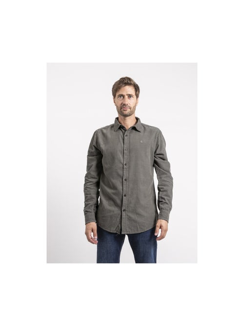 Chemise manches longues velours côtelé torold - Kiabi
