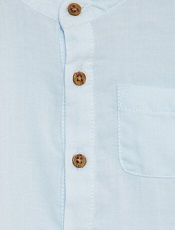 Chemise matière légère col mao