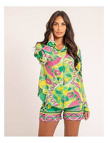 Chemise motifs ombelle