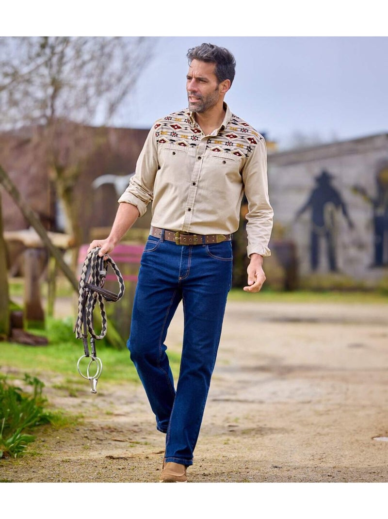 Chemise navajo land   - atlas for men Beige - Kiabi