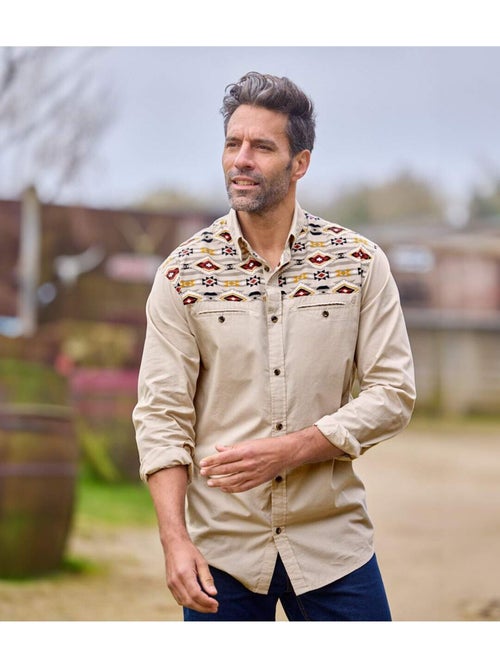 Chemise navajo land   - atlas for men - Kiabi