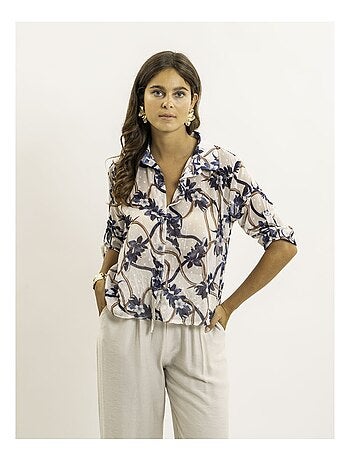 Chemise nouée motifs oberda