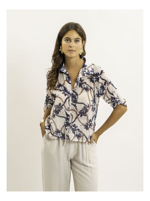 Chemise nouée motifs oberda - Kiabi