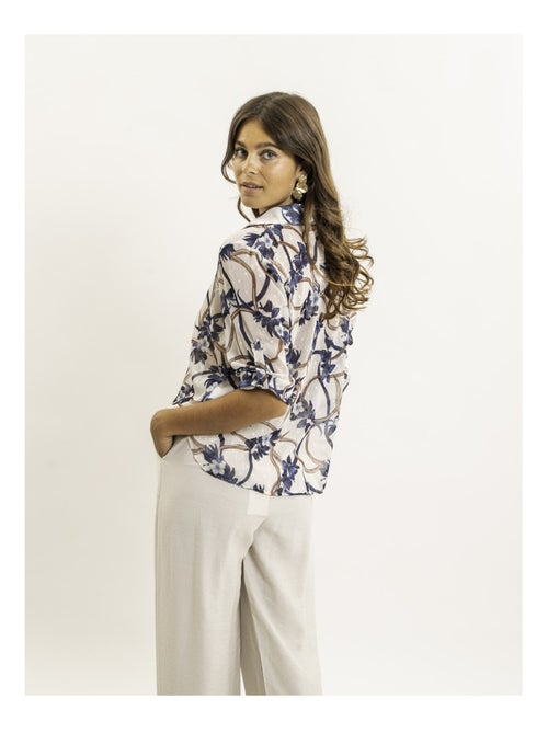 Chemise nouée motifs oberda - Kiabi