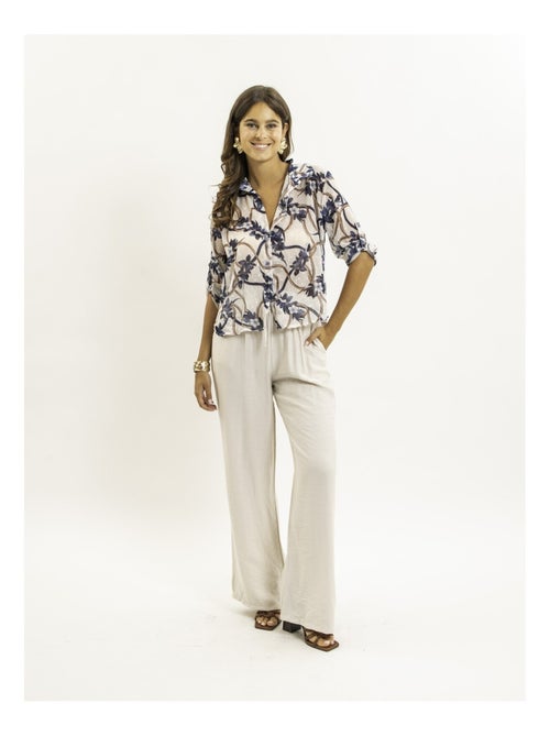 Chemise nouée motifs oberda - Kiabi