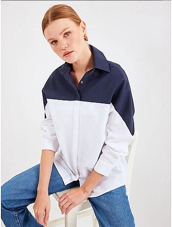 Chemise oversize à blocs de couleurs bdart