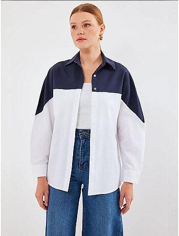 Chemise oversize à blocs de couleurs bdart