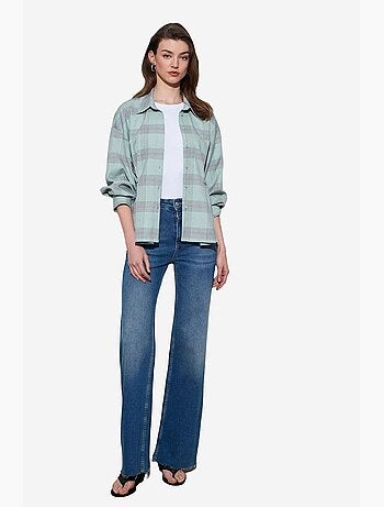 Chemise oversize à carreaux dilvin