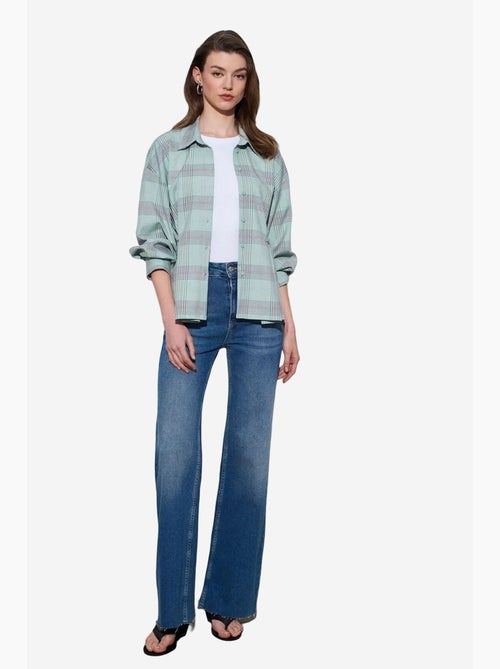 Chemise oversize à carreaux dilvin - Kiabi