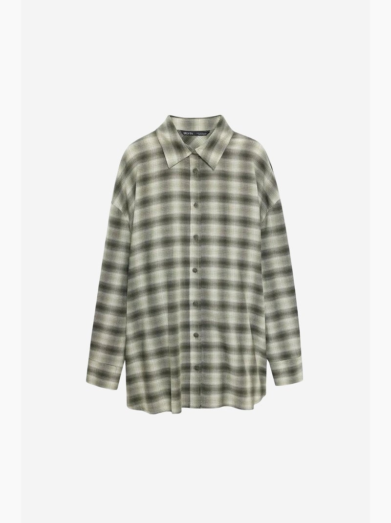 Chemise oversize à carreaux et manches longues dilvin Multicolore - Kiabi