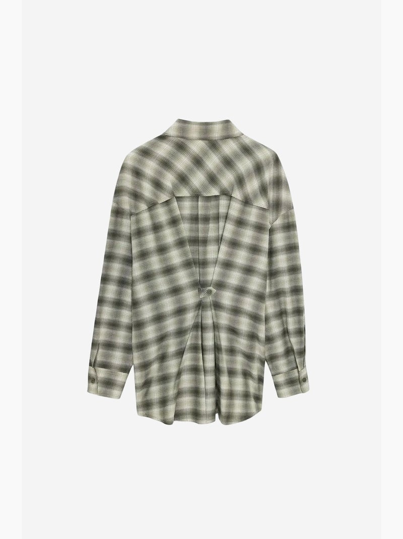 Chemise oversize à carreaux et manches longues dilvin Multicolore - Kiabi