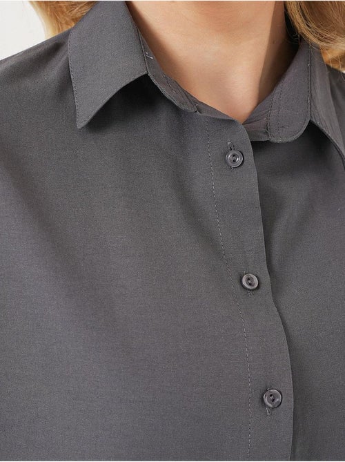 Chemise oversize à motif en popeline avec boutons bdart - Kiabi Chemise oversize à motif en popeline avec boutons bdart - Kiabi