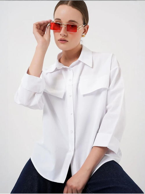 Chemise oversize avec détails de poche bdart - Kiabi Chemise oversize avec détails de poche bdart - Kiabi