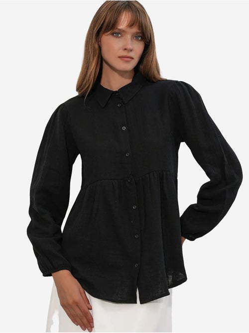 Chemise oversize en coton à manches longues bdart - Kiabi