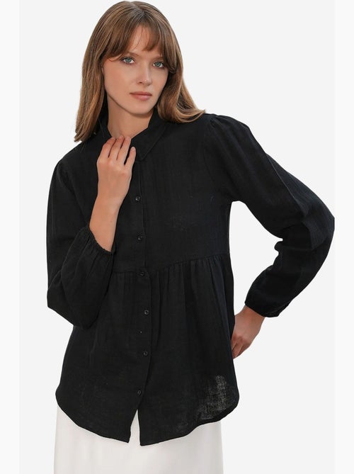 Chemise oversize en coton à manches longues bdart - Kiabi