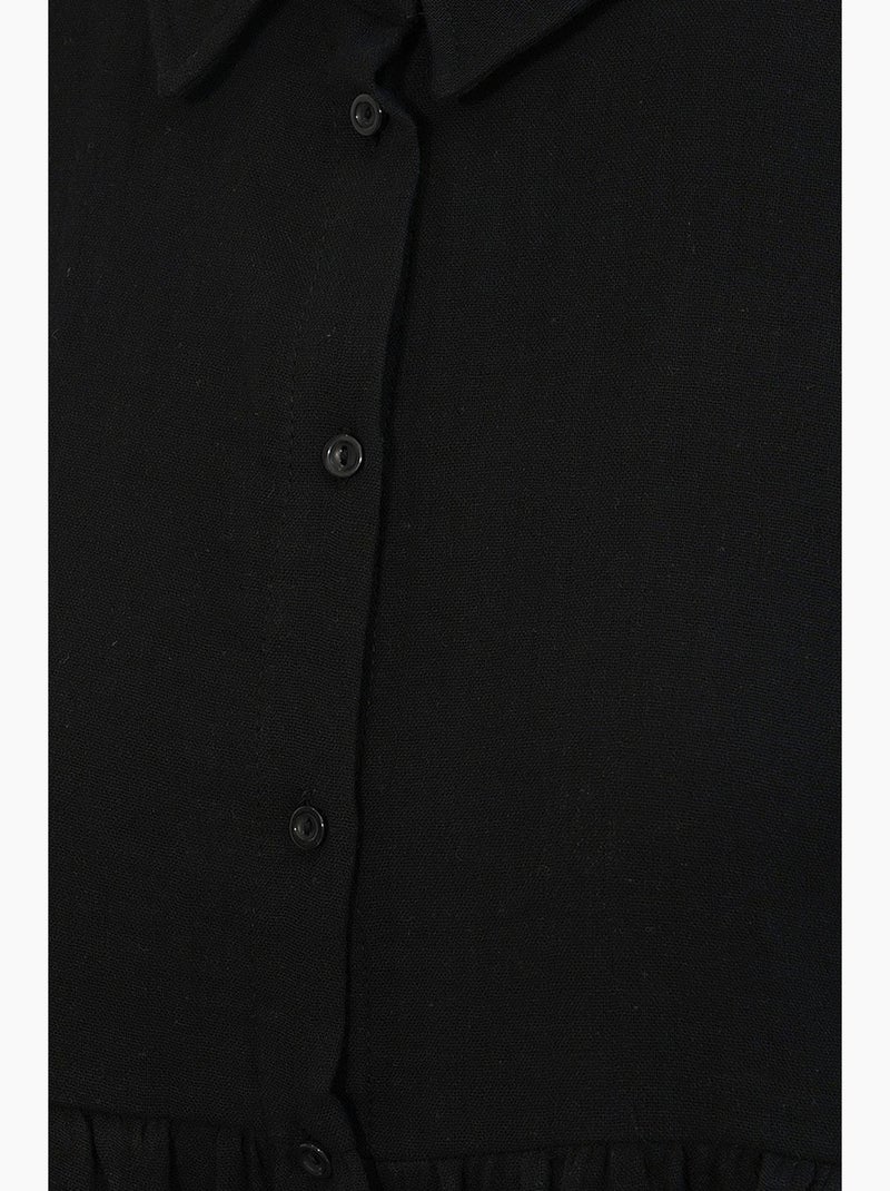 Chemise oversize en coton à manches longues bdart Noir - Kiabi