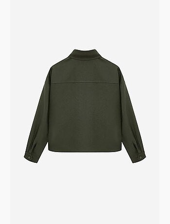 Chemise oversize en crêpe à boutons dilvin