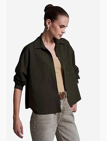 Chemise oversize en crêpe à boutons dilvin