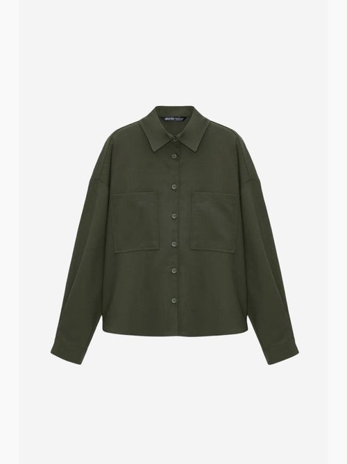 Chemise oversize en crêpe à boutons dilvin - Kiabi